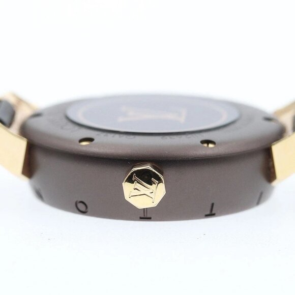 LOUIS VUITTON Tanbur slim QA137 Brown Dial Quartz Ladies Watch_896004 main image 6